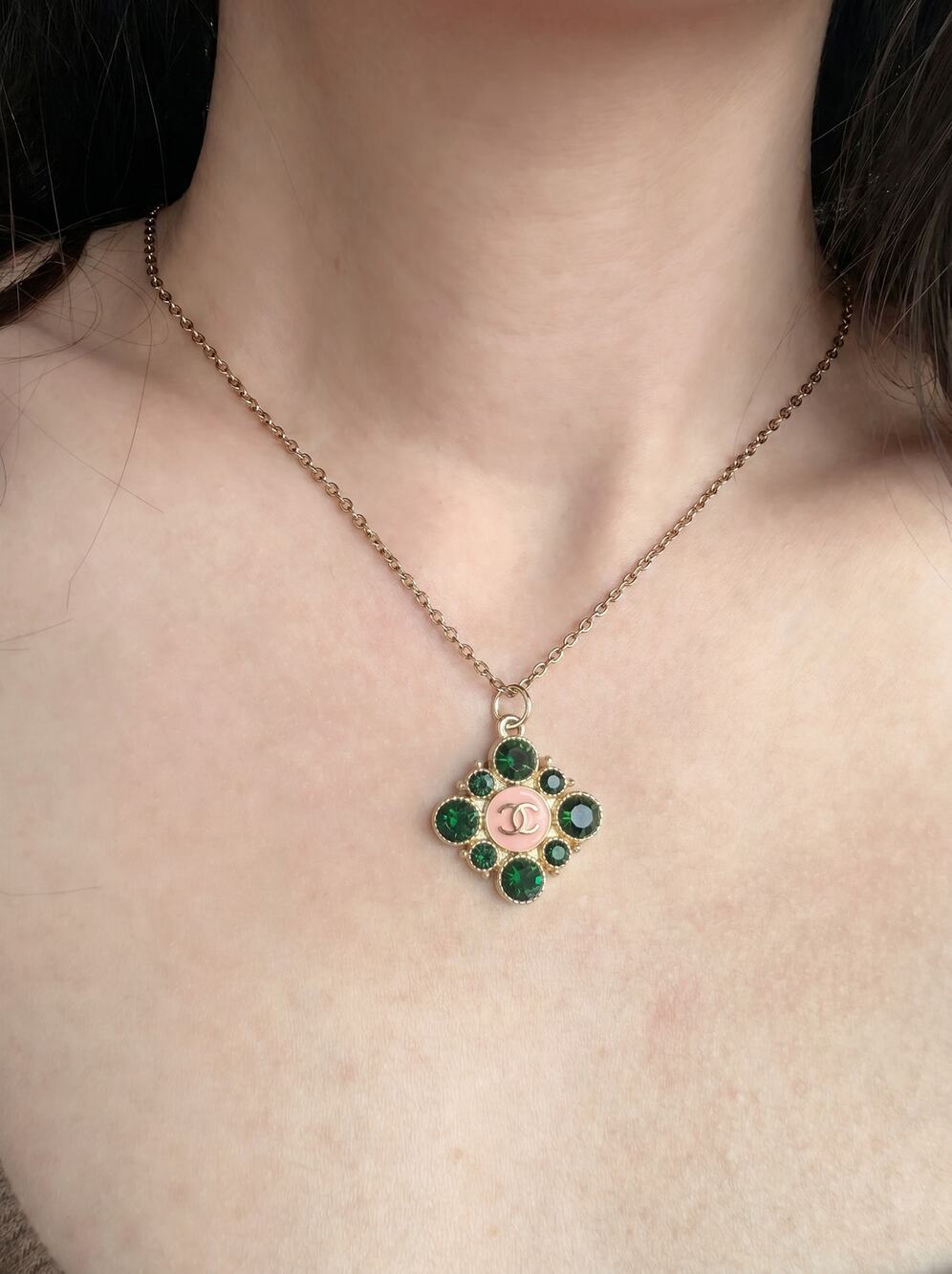 FINAL Sale! Vintage ONLY 1! CHANEL Upcycled Necklace